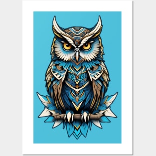 Blue Owl Posters and Art